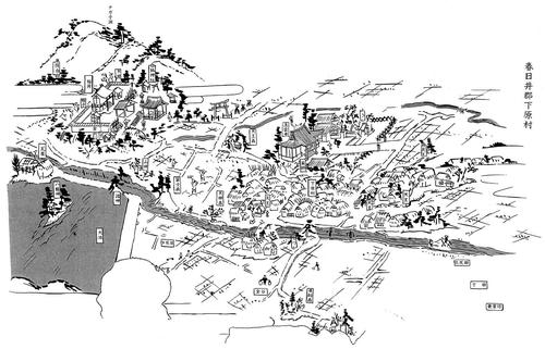 春日井郡下原村絵図『春日井市近世村絵図集』より