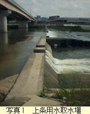 上条用水取水堰