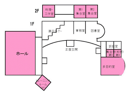 西部ふれあいセンター施設平面図