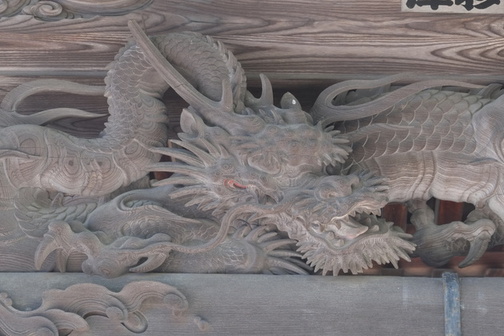 内々神社拝殿蟇股彫刻