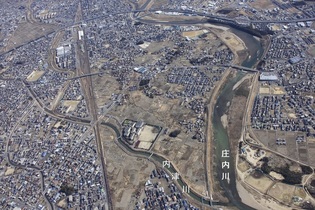 桜佐下五反田遺跡の立地地形