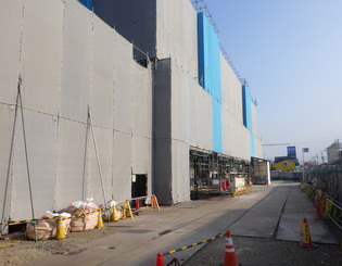 建築工事実施状況の写真