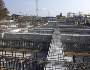 建築工事実施状況の写真