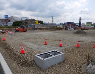 造成工事実施状況の写真