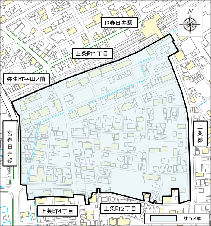 個別相談会対象の方の区域図です。