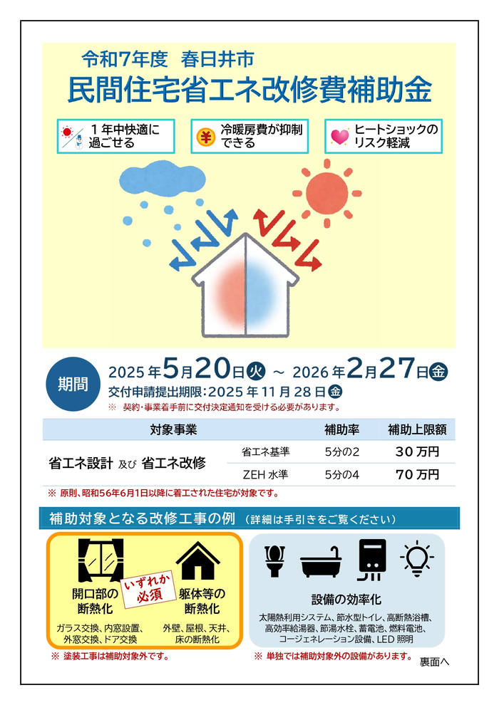 R7住宅省エネ改修費補助制度バナー