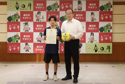 ドッジボール全国大会出場に伴う表敬訪問