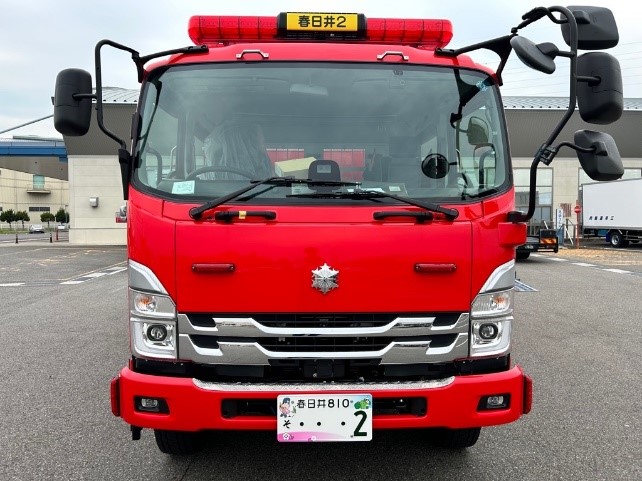 東出張所に配備された2号車の前方からの写真