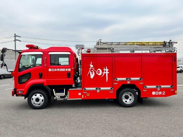 東出張所に配備された2号車の側面からの画像