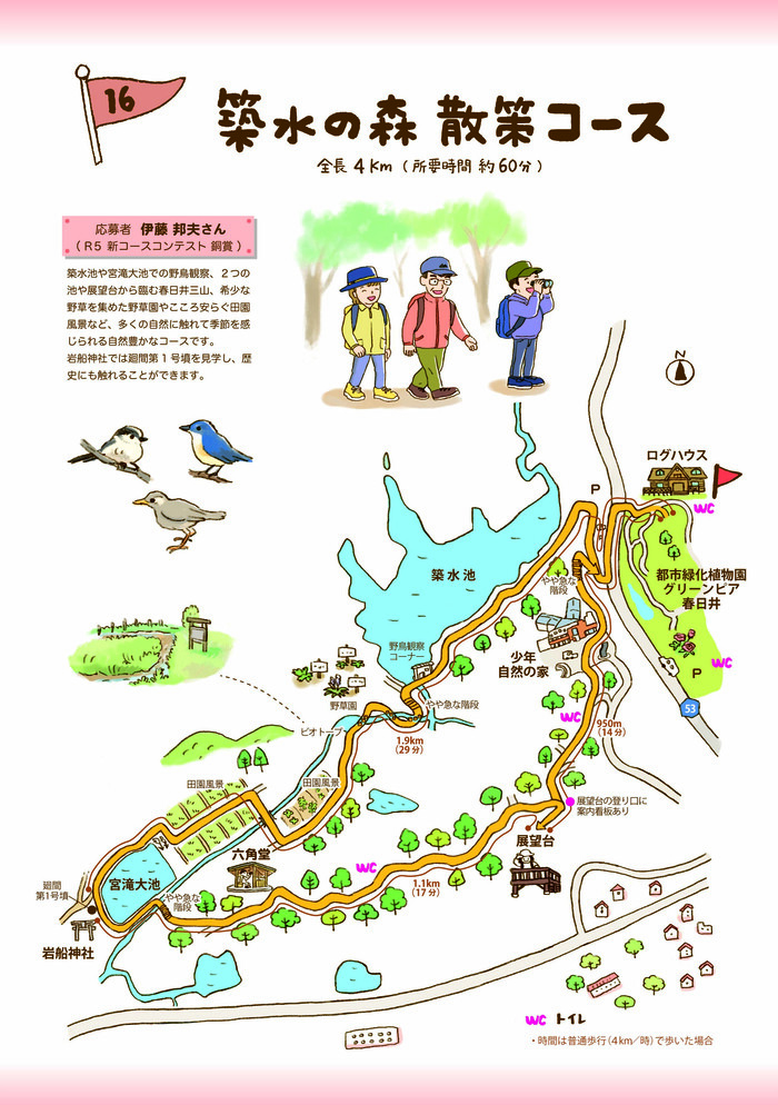 コース16　築水の森　散策コース