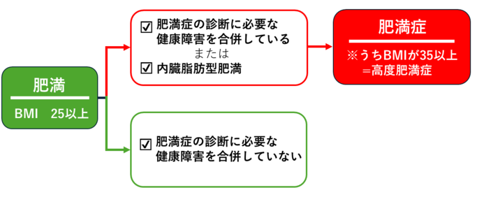 肥満症のフローチャート