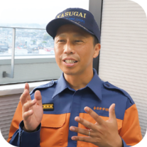 第1分団 分団長 奥山敏伸さん写真
