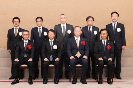 表彰式集合写真