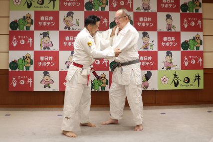 市長との組手